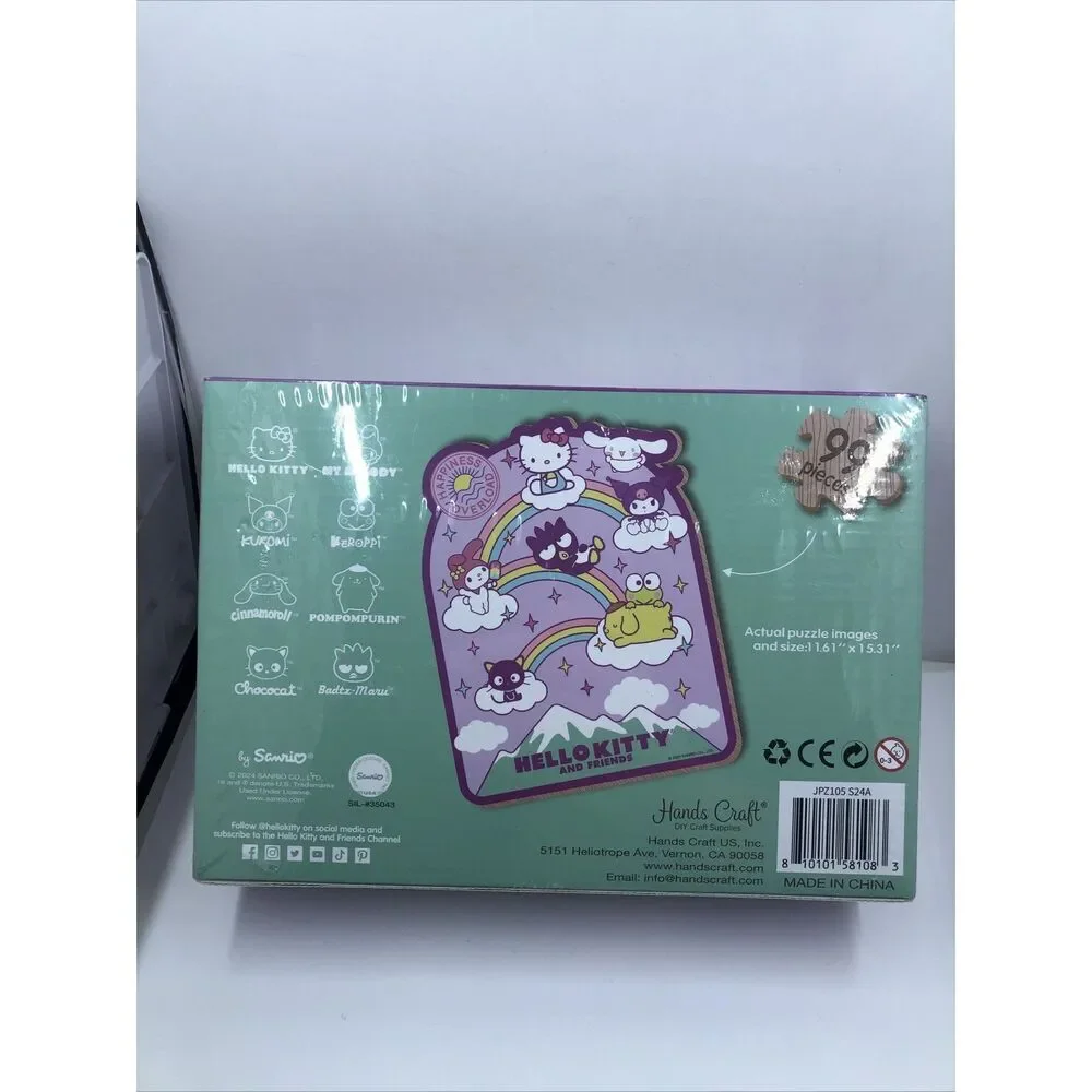 Hello Kitty and Friends Sanrio Wooden Jigsaw Puzzle 99 pcs.  Sealed